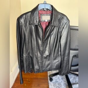 Croft & Barrow leather jacket / women’s / medium